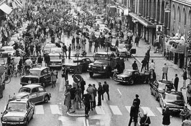 Dagen H, the day Sweden switched sides of the road, 1967