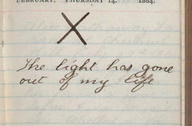 Theodore Roosevelt's diary the day his wife and mother died, 1884