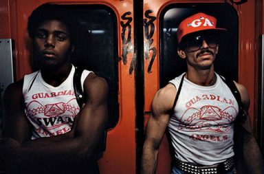 Guardian Angels on the NYC subway, 1980