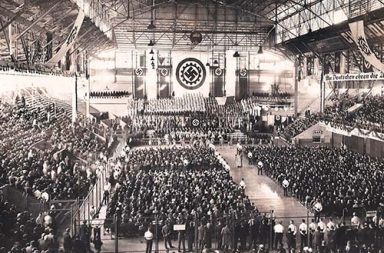 Nazi rally in Buenos Aires, 1938