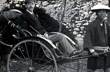 Tsarevich Nicholas (future Tsar Nicholas II) at Nagasaki during his eastern journey, 1891