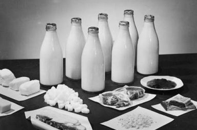 The weekly food ration for two people, UK, 1943