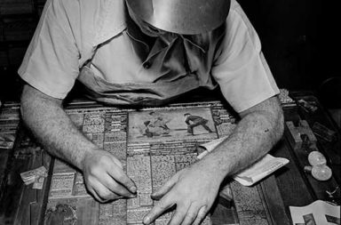 Preparing and printing the New York Times, 1942