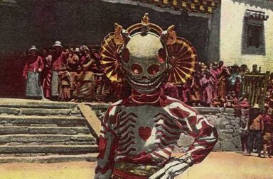 A Tibetan skeleton dancer