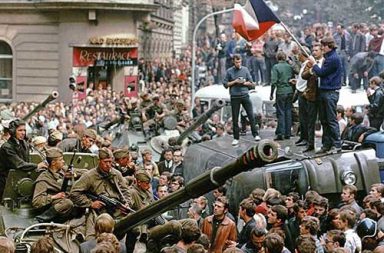 When the Soviets arrived to crush the Prague Spring, 1968