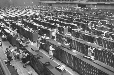 The massive FBI's fingerprint files, 1944