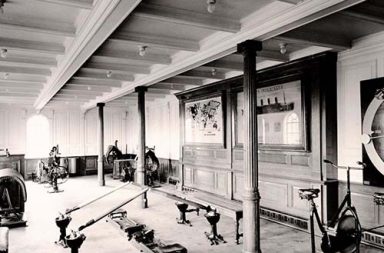 The state of the art gym on the Titanic, 1912