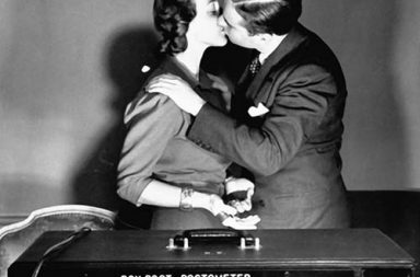 A lie detector for the power of kisses, 1939