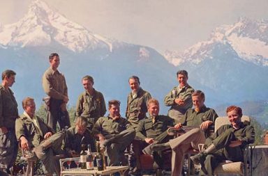 The men of Easy Company at Hitler’s “Eagle’s Nest”, 1945