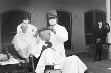 The use of masks during the Spanish flu pandemic, 1918