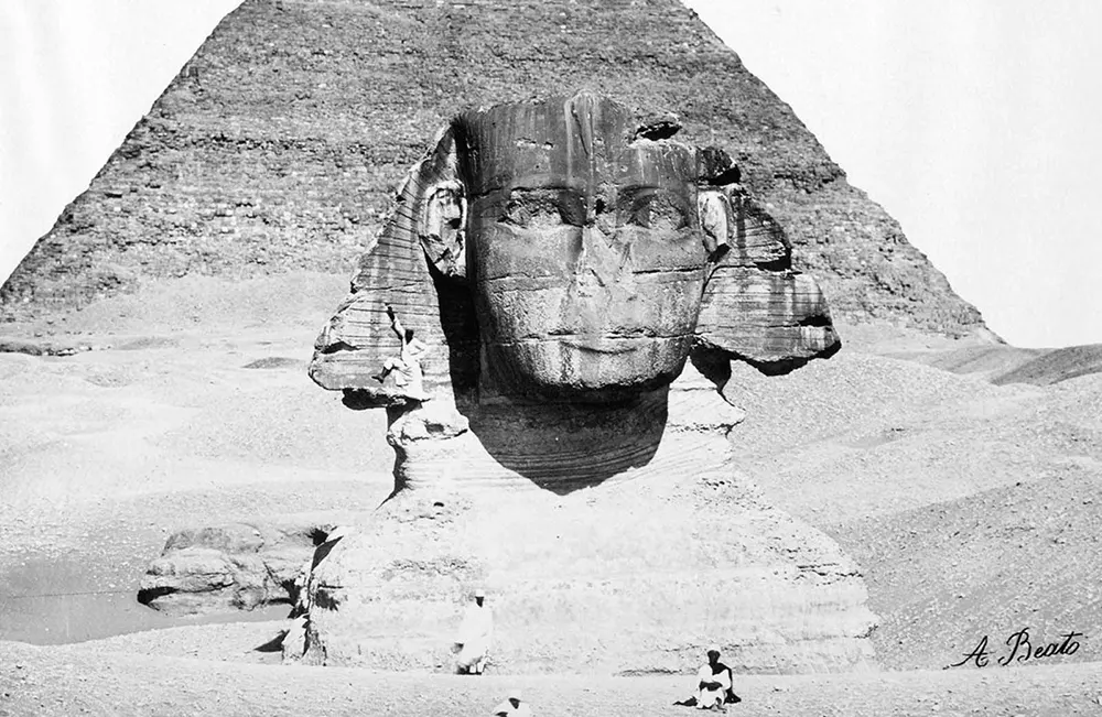 great sphinx giza old photographs