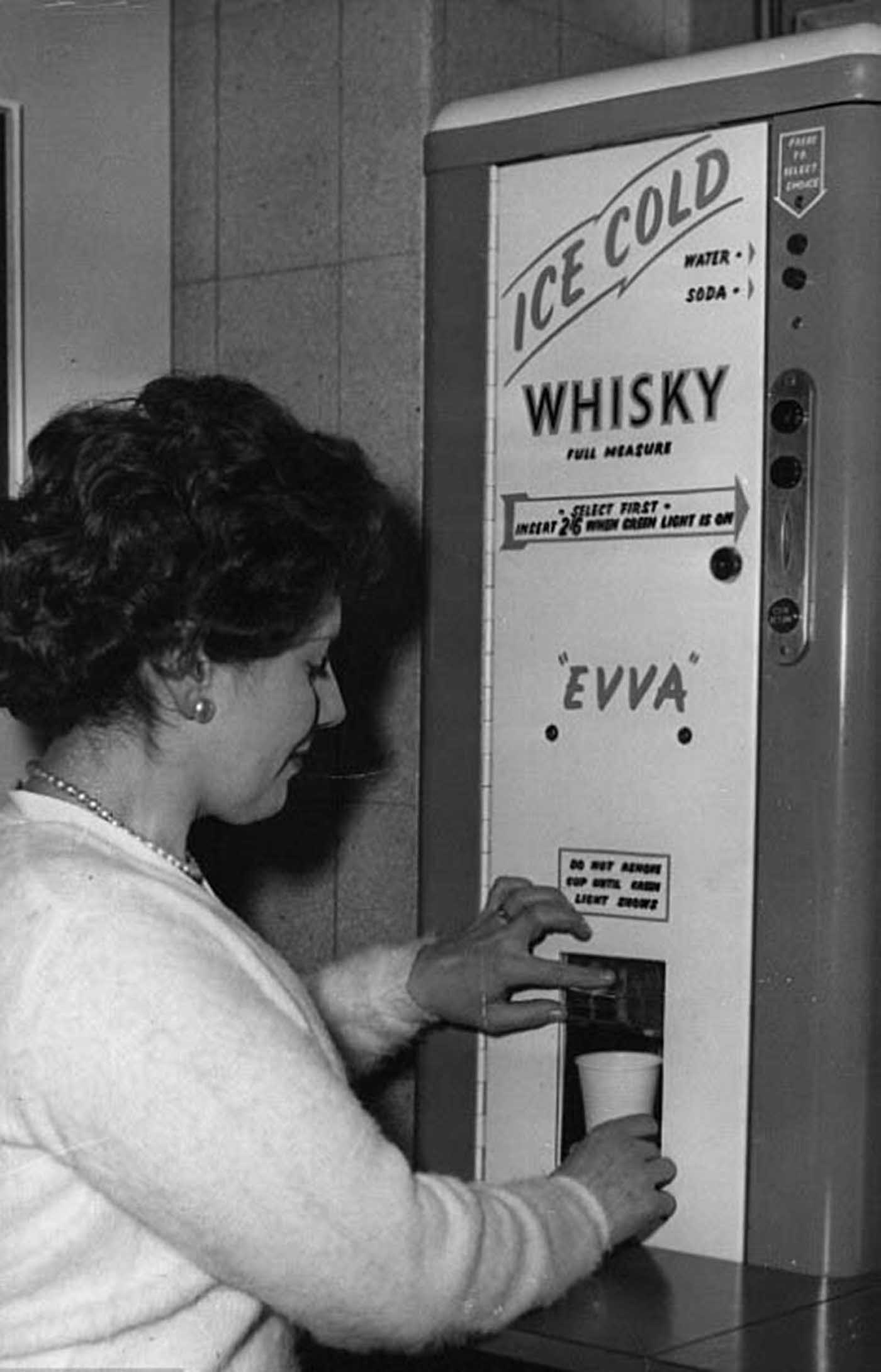 Vintage Photo Print Ice Cream Vending Machine 1950s 