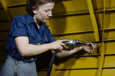 Women workers of World War II: These color photos show the real-life Rosie the Riveters, 1941-1943