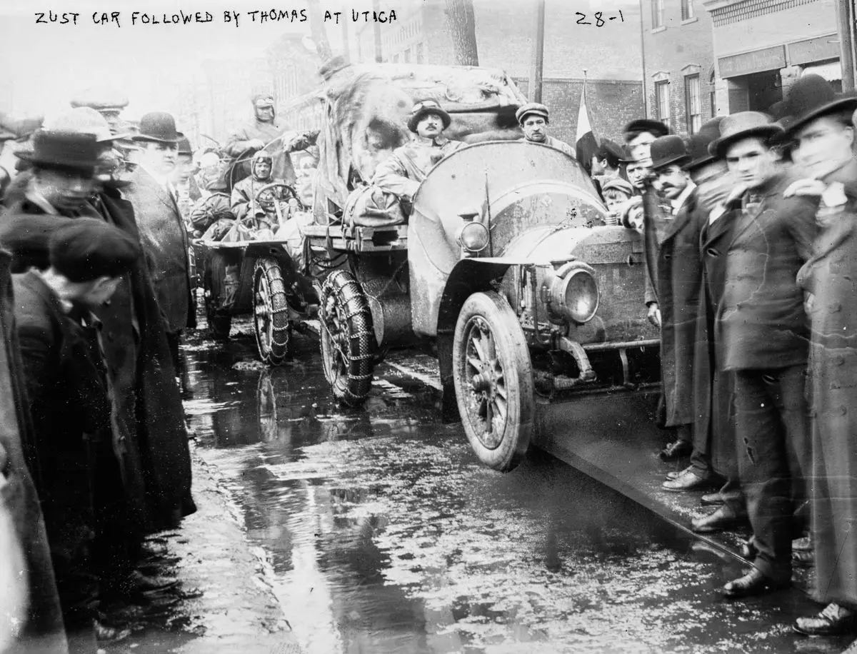 new york paris auto race photos 1908