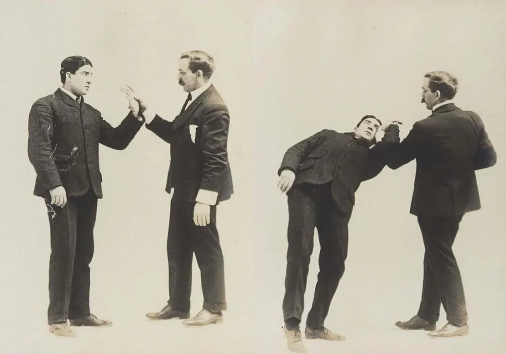 victorian self defense maneuvers vintage photos