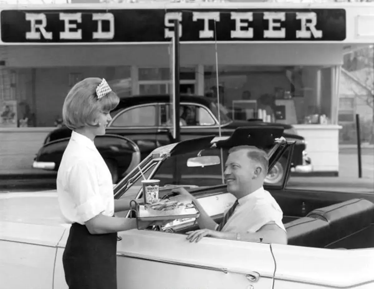 drive-in restaurants vintage photos