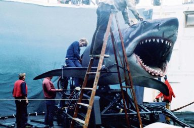 Amazing behind the scenes photos from the making of the film 'Jaws', 1975