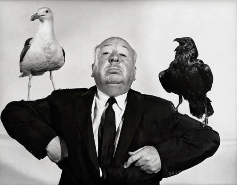 alfred hitchcock behind the scenes photos