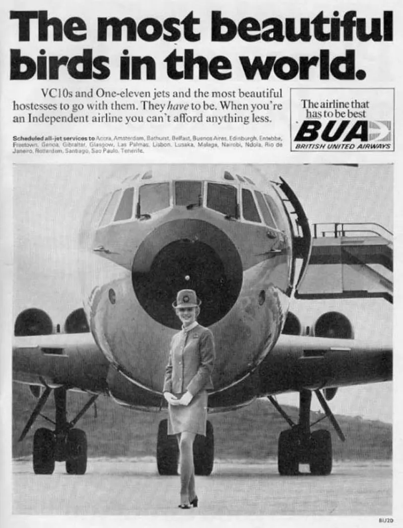 sex sells vintage airline advertising