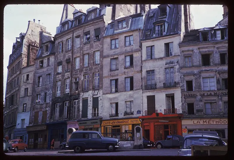 Vintage Color Photos Paris Street Scenes 1960s