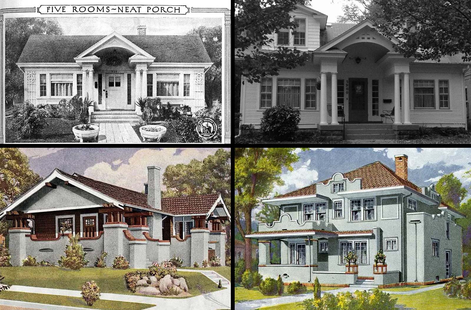 Vintage Mail Order Houses That Came from Sears Catalogs, 1910s-1940s