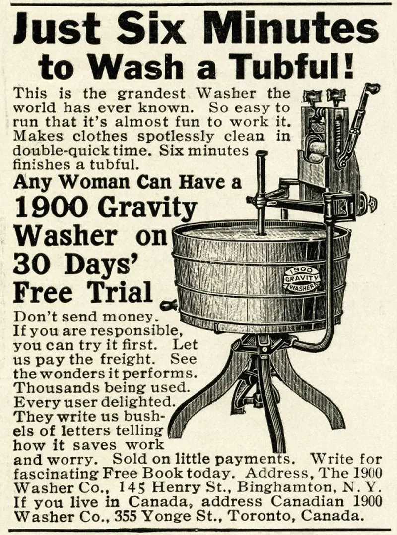 vintage photos washing machine laundry