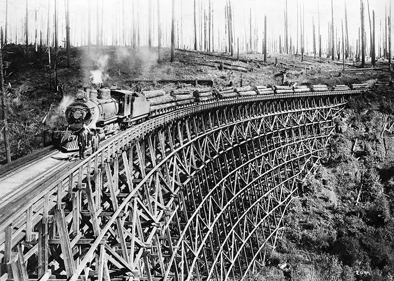 Timber railroad bridges photos