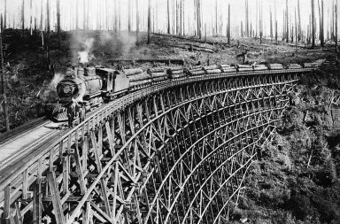 Timber Trestles: Incredible Vintage Photos of Timber Railroad Bridges, 1850s-1900s