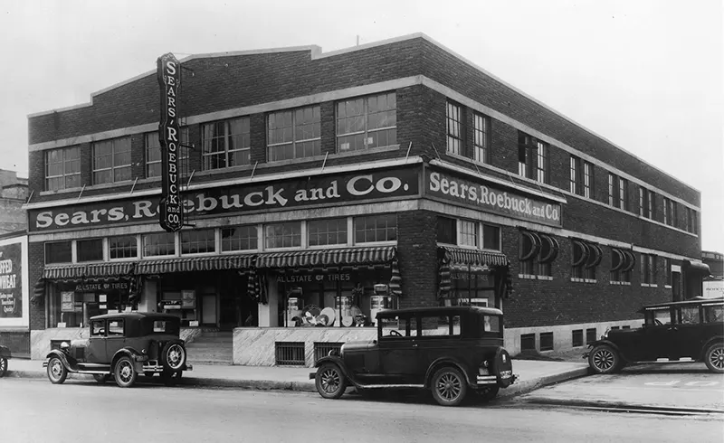 Sears Roebuck & Co. in El Paso, Texas. 1930s.