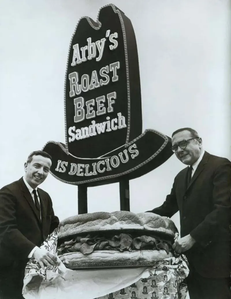 The Raffel Brothers in Front of the First Arby's Youngstown, Ohio, 1964.