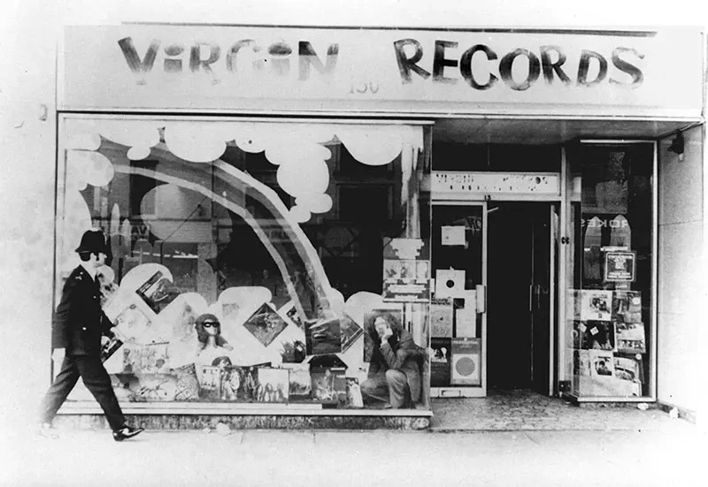Virgin Records, Notting Hill Gate, 1971.