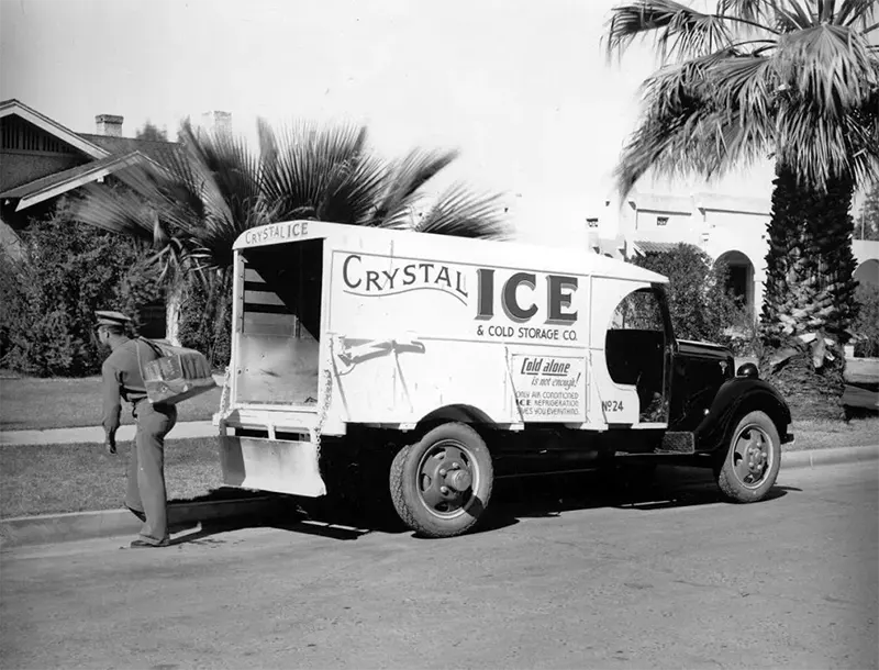 iceman ice delivery vintage photos