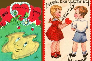 Weird and Creepy Vintage Valentine’s Day Cards From the Mid-20 Century