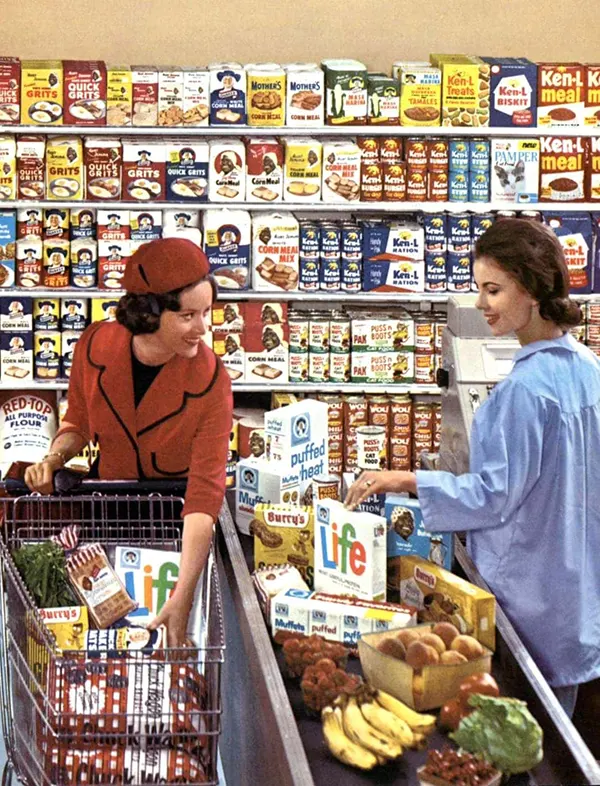 Vintage Supermarkets and Old-Fashioned Grocery Stores from the 1960s