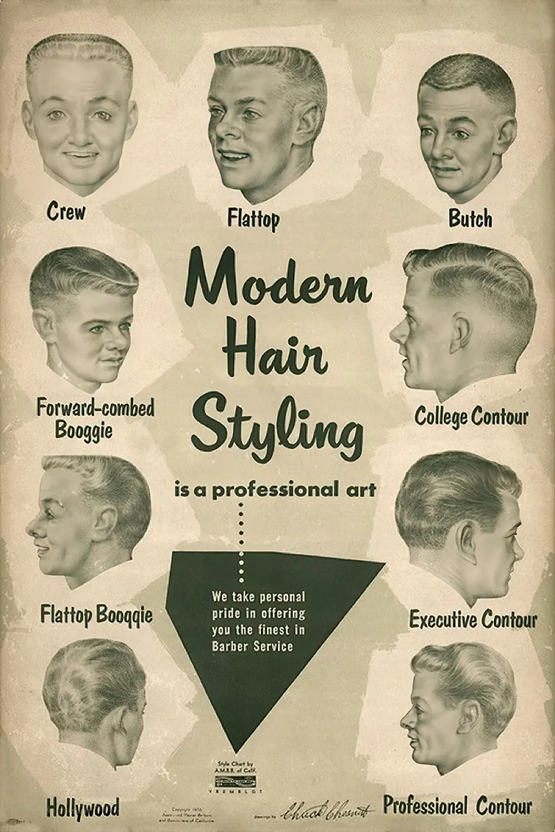 Vintage Men Hairstyles from Bygone Era
