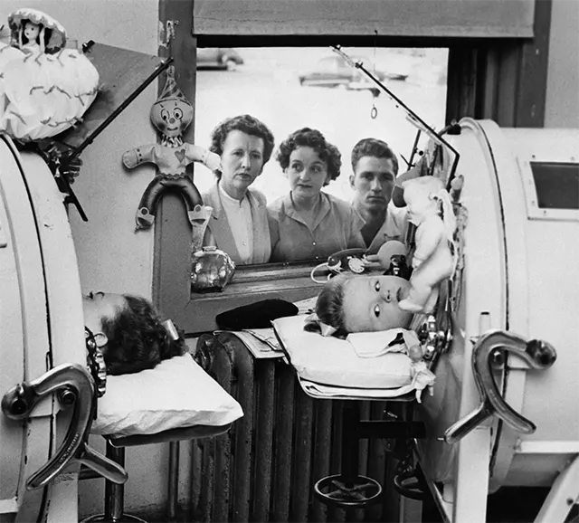 Iron Lung Polio Old Photos