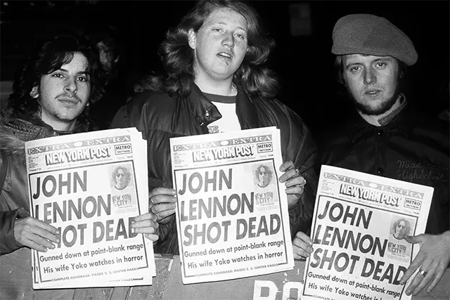 John Lennon Murder Reaction Photos