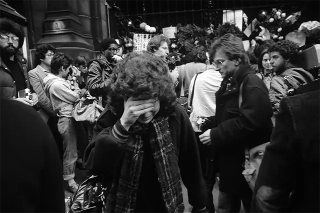 John Lennon Murder Reaction Photos