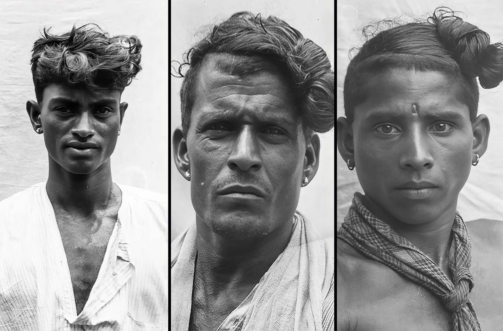 Rare Portraits of People in Kerala, India and Their Hairstyles Captured in the 1920s