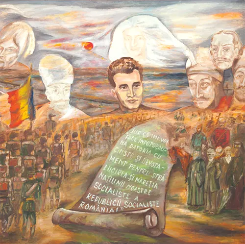 Propaganda Paintings Promoting the Cult of Dictator Nicolae Ceaușescu