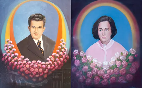 Propaganda Paintings Promoting the Cult of Dictator Nicolae Ceaușescu