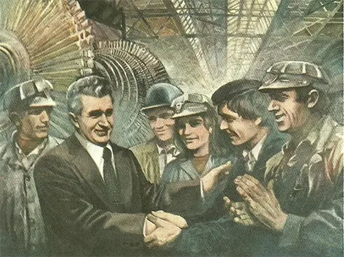 Propaganda Paintings Promoting the Cult of Dictator Nicolae Ceaușescu