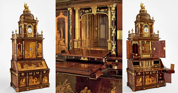 photos of elaborate cabinets from history 