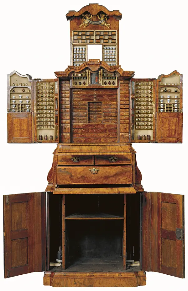 photos of elaborate cabinets from history 