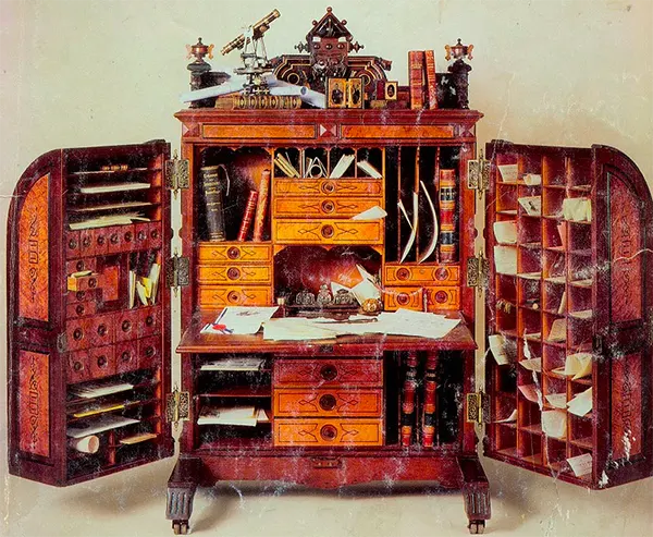 photos of elaborate cabinets from history 