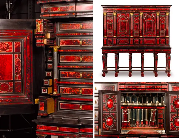 photos of elaborate cabinets from history 