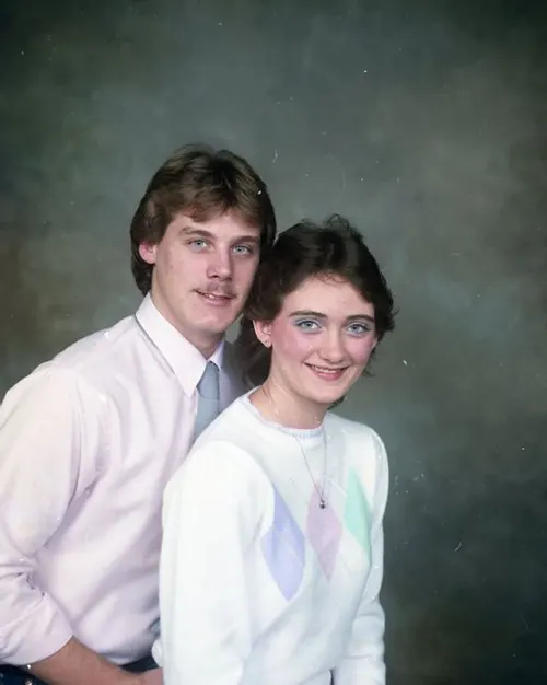 Studio Portraits of 1980s Couples Photos
