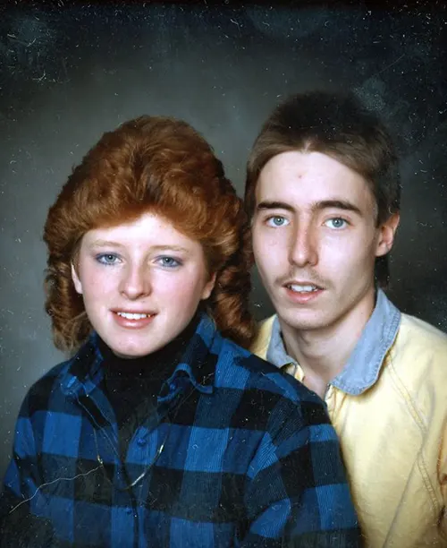 Studio Portraits of 1980s Couples Photos