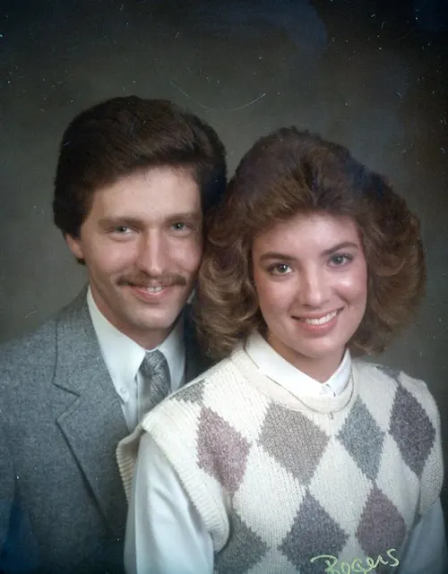 Studio Portraits of 1980s Couples Photos