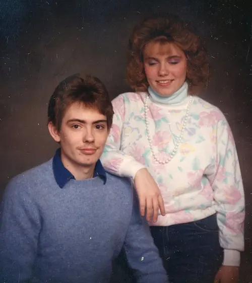 Studio Portraits of 1980s Couples Photos